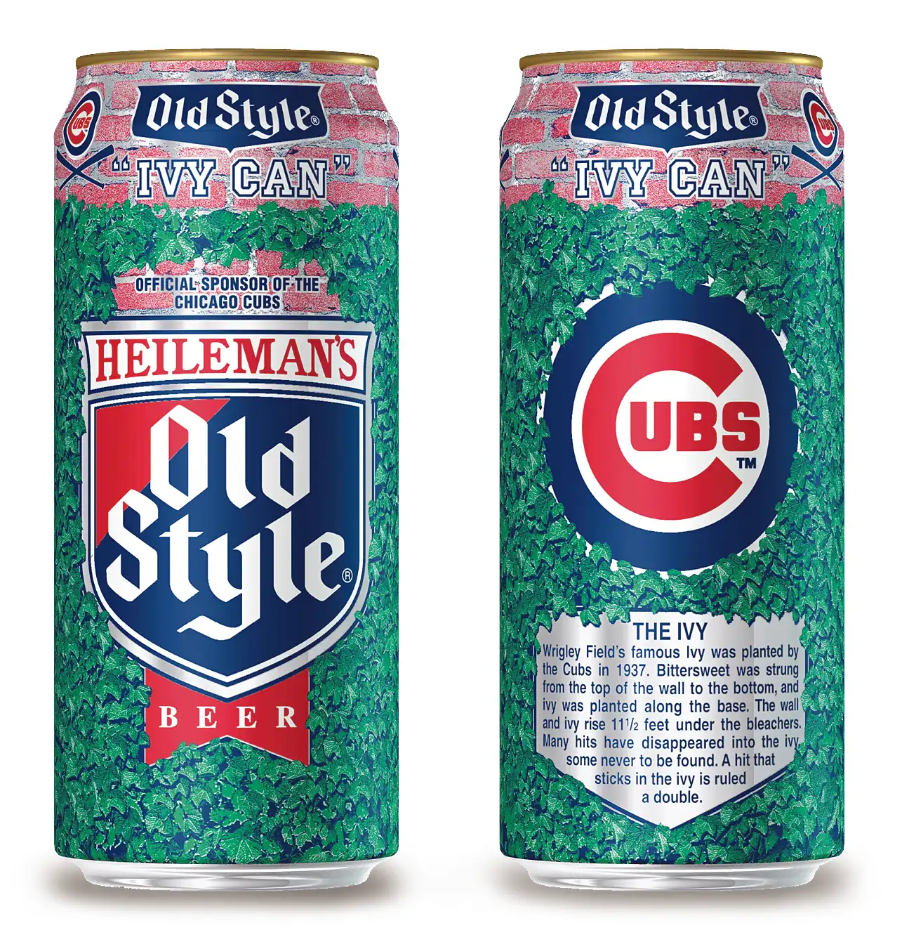 Old Style Beer Cubs Ivy Can
